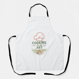 Delantal Toalla de cocina Es un arte   Elegante C floral