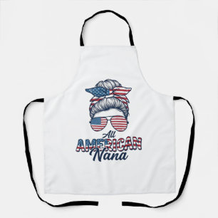 Delantal Todo diseño vectorial de Nana Patriótica Americana