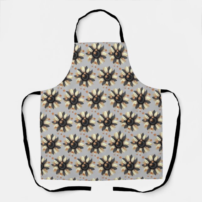 Delantal Todo el diseño Apron Sunflowers & Stars (Anverso)