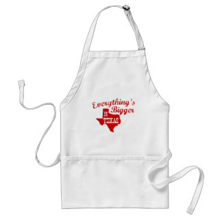 Delantal Todo es más grande en Texas State Shape Apron
