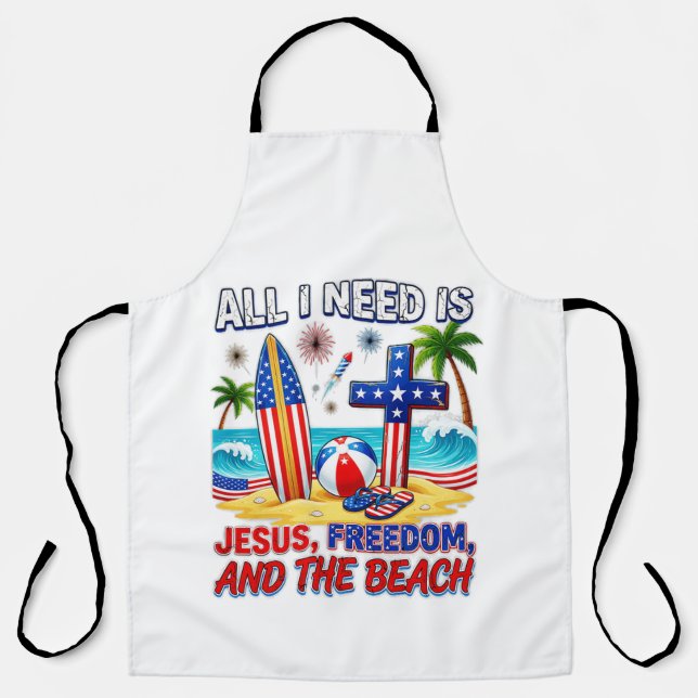 DELANTAL TODO LO QUE NECESITO ES JESÚS (Anverso)
