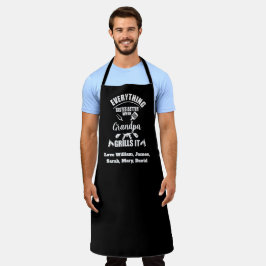 Delantal Todo sabe mejor cuando el abuelo lo asoma