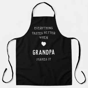 Delantal Todo sabe mejor cuando el abuelo lo hace