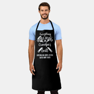 Delantal Todo sabe mejor en el Personalizado de parrilladas