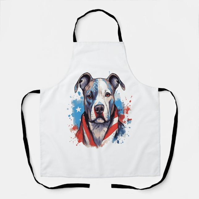 DELANTAL TODOS LOS AMERICANOS DEL PERRO 2 (Anverso)