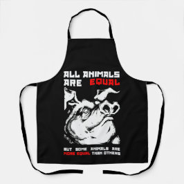 Delantal Todos los animales son iguales 1