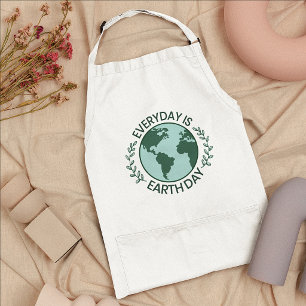 Delantal Todos los Días son el Día de la Tierra - Amante de