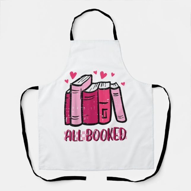 Delantal Todos los libros divertidos y divertidos leen libr (Anverso)