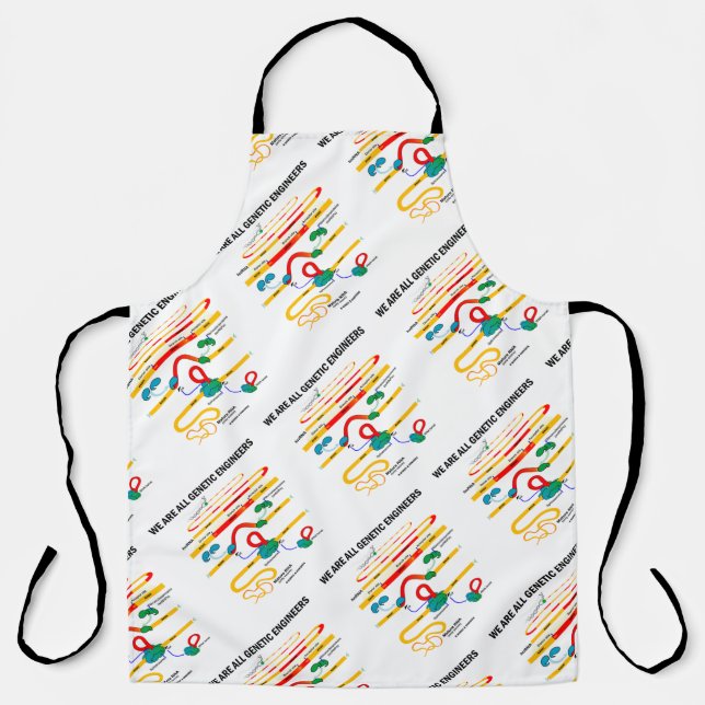 Delantal Todos Somos Ingenieros Genéticos RNA Splicando Hum (Anverso)