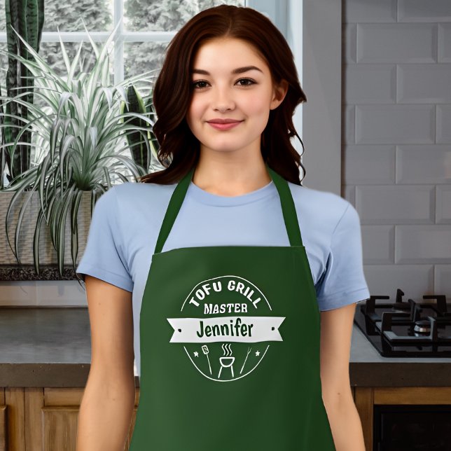 Delantal Tofu Grill Master (con tu nombre) (Subido por el creador)