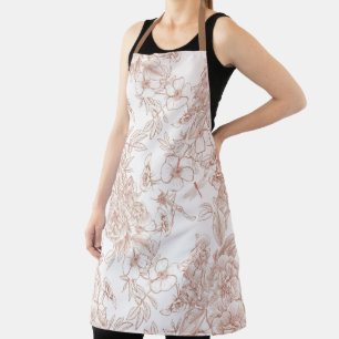 Delantal Toile-De-Jouy Patrón Francés Vintage
