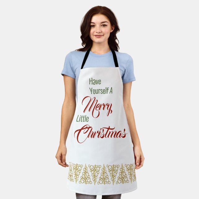 Delantal Tómate Un Apron Con Navidades. (Gastado)