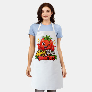 Delantal Tomato Power – Diseño de cocina divertido de tomat