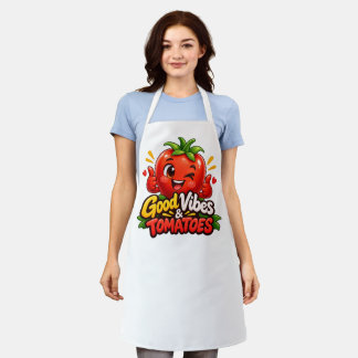 Delantal Tomato Power – Diseño de cocina divertido de tomat