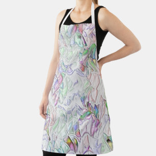 Delantal Tonos de perla o trozos de color mezclados en crem