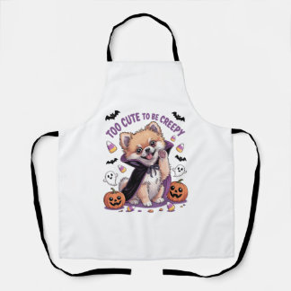 Delantal Too Cute To Spook Funny Halloween Dog Corgi T shir