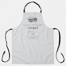 Delantal Top of the Island Winery Apron