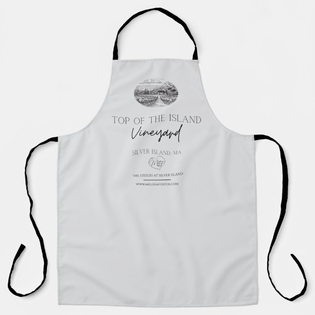 Delantal Top of the Island Winery Apron (Anverso)