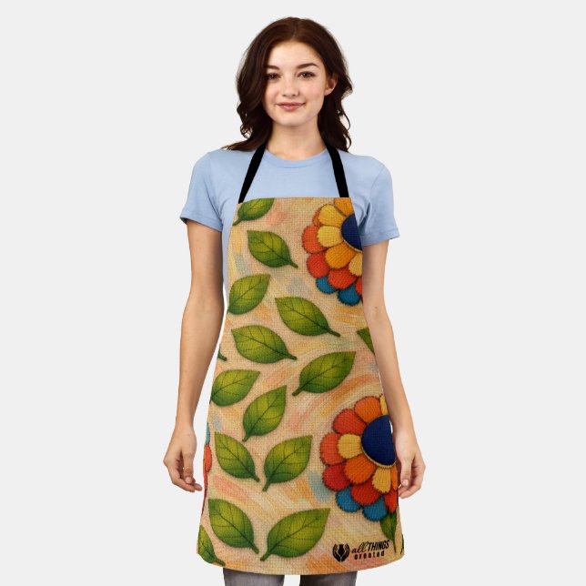 Delantal Torbellino Floral (Gastado)