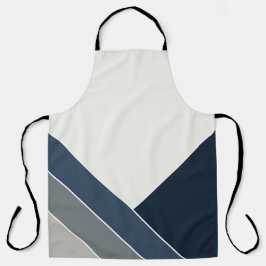 Delantal Tormenta azul y gris ciudad hogar de verano