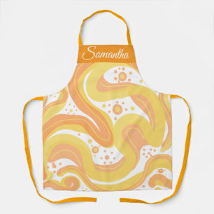 Delantal Tornillos naranjas Y Amarillos Con Puntos