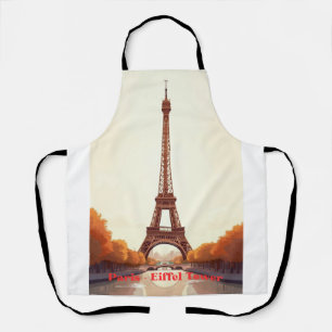 Delantal Torre Eiffel de París Cornhole – Diseño de viaje p