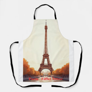 Delantal Torre Eiffel de París Cornhole – Diseño de viaje p