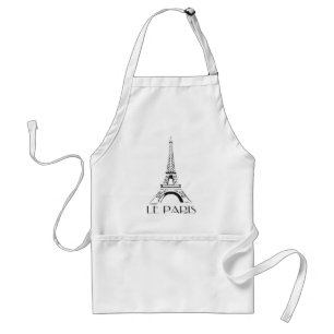 Delantal torre Eiffel del le París del vintage