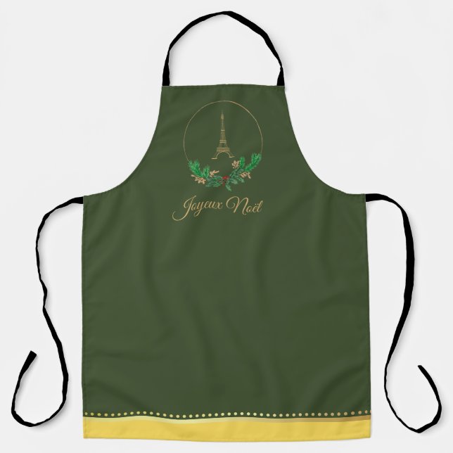 Delantal Torre Eiffel Joyeux Noel Apron (Anverso)