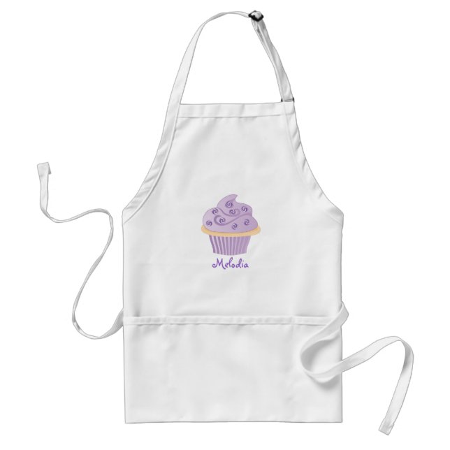 Delantal Torta de rociado de batido morado (Frente)