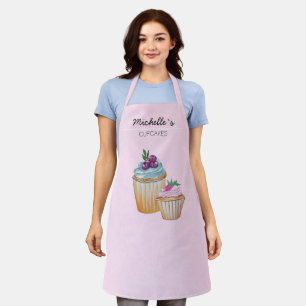 Delantal Tortas Y Frutas Acuarela