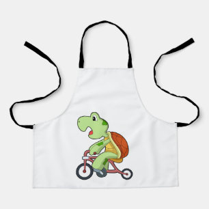 Delantal Tortuga con bicicleta