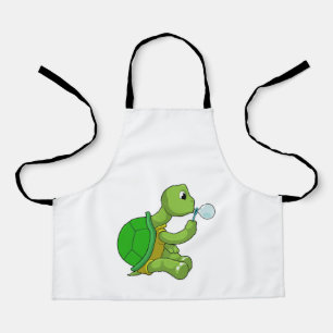 Delantal Tortuga con burbujas de jabón