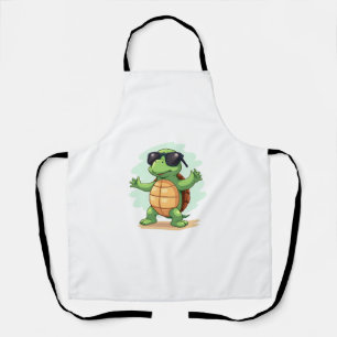 Delantal Tortuga Marina Dabbing Amante De Los Animales Salv
