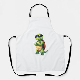 Delantal Tortuga marina haciendo dab Amante de los animales