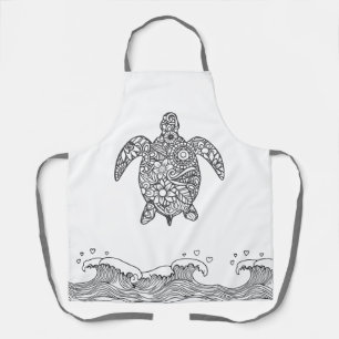 Delantal Tortuga marina mandala
