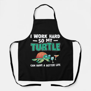 Delantal Tortuga marina trabajo duro