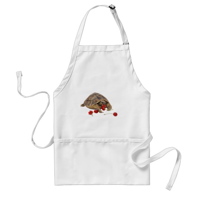 Delantal Tortuga y fresas de Hermann (Frente)