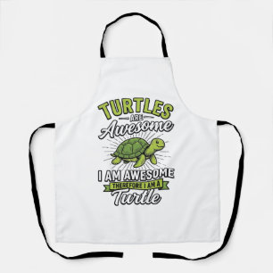 Delantal Tortugas Antiguas Son Increíbles Camiseta Divertid