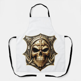 Delantal Totenkopf Deathmetal Metaldesign