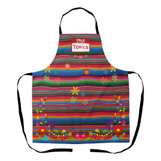 Delantal Toxica estampado de sarape