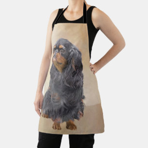 Delantal Toy English Spaniel Pintura Original Arte Animal