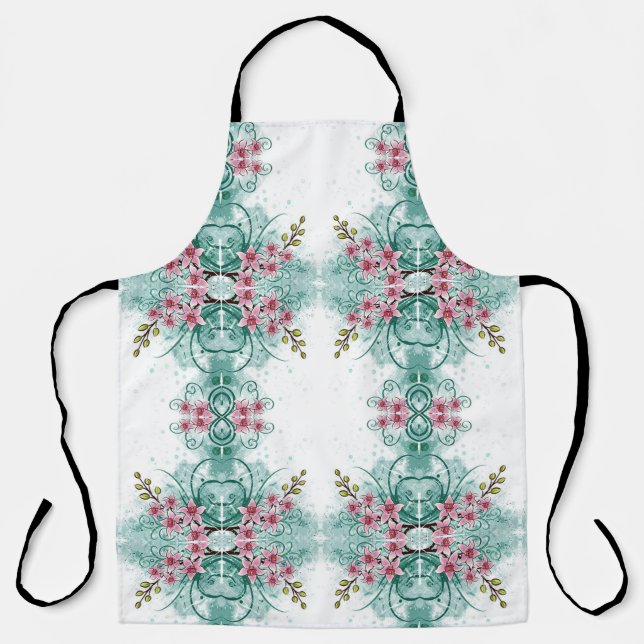 Delantal Trabajos de scroll clásicos (Anverso)