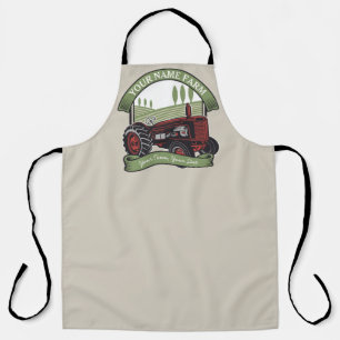 Delantal Tractor Personalizado Antiguo Granjero Campestre