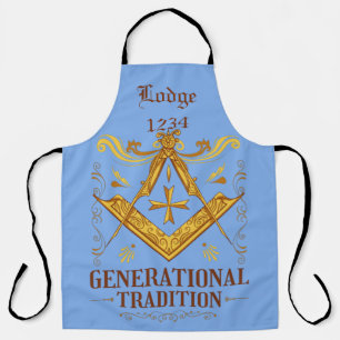 Delantal Tradición Masónica de Lodge Keong