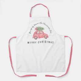 Delantal Traer A Casa El Árbol De Navidad Apron