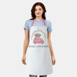 Delantal Traer A Casa El Árbol De Navidad Apron