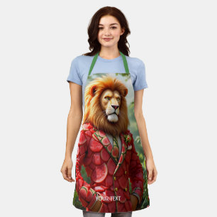 Delantal Traje de sandía de león lindo de fantasía