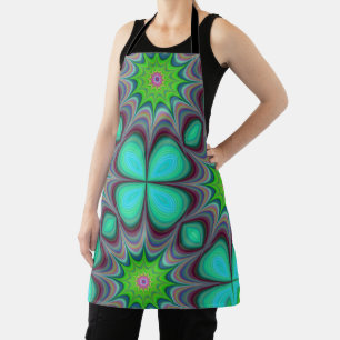 Delantal Trampa de Trippy de Mandala Hippie Psychedelic Clo