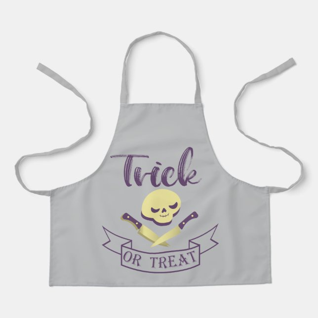 Delantal Trampa o trate los huesos cruzados de los cráneos  (Anverso)